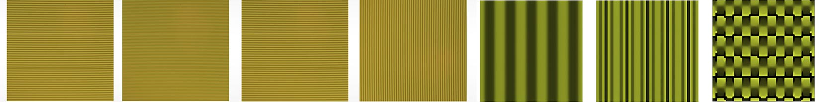 1×4、2×2级联光栅分束器中一级、二级光栅在线偏振光下形貌